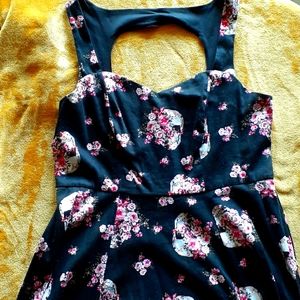 Torrid skull pinup style dress